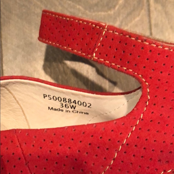 Fly London Yala Perf Peep-toe Wedge - Picture 2 of 4